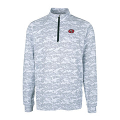 San Francisco 49ers Cutter & Buck Big & Tall Traverse Eco Camo Tri-Blend DryTec Quarter-Zip Jacket - Charcoal outlet