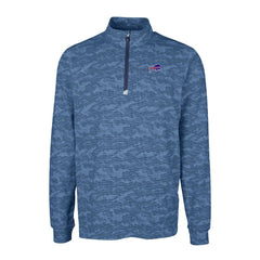 Buffalo Bills Cutter & Buck Big & Tall Traverse Eco Camo Tri-Blend DryTec Quarter-Zip Jacket - Navy discount