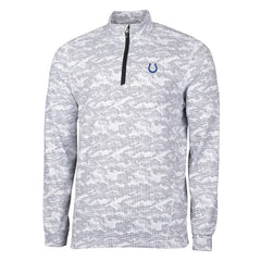 Indianapolis Colts Cutter & Buck Big & Tall Traverse Eco Camo Tri-Blend DryTec Quarter-Zip Jacket - Charcoal outlet