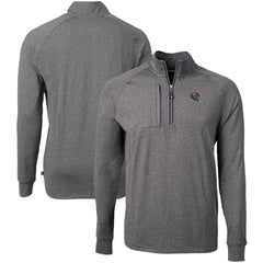 Tampa Bay Buccaneers Cutter & Buck Big & Tall Adapt Eco Raglan Quarter-Zip Jacket - Heather Black on sale