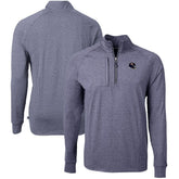 Chicago Bears Cutter & Buck Big & Tall Adapt Eco Raglan Quarter-Zip Jacket - Heather Navy discount