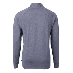 Chicago Bears Cutter & Buck Big & Tall Adapt Eco Raglan Quarter-Zip Jacket - Heather Navy discount