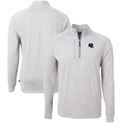 Chicago Bears Cutter & Buck Big & Tall Adapt Eco Raglan Quarter-Zip Jacket - Heather Gray outlet