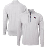 Washington Commanders Cutter & Buck Big & Tall Adapt Eco Raglan Quarter-Zip Jacket - Heather Gray sale