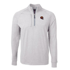 Washington Commanders Cutter & Buck Big & Tall Adapt Eco Raglan Quarter-Zip Jacket - Heather Gray sale