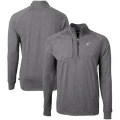 Indianapolis Colts Cutter & Buck Big & Tall Adapt Eco Raglan Quarter-Zip Jacket - Heather Black on sale