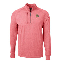 San Francisco 49ers Cutter & Buck Big & Tall Adapt Eco Raglan Quarter-Zip Jacket - Heather Scarlet outlet