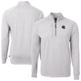 Minnesota Vikings Cutter & Buck Big & Tall Adapt Eco Raglan Quarter-Zip Jacket - Heather Gray outlet