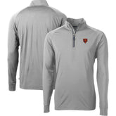 Chicago Bears Cutter & Buck Big & Tall Adapt Eco DryTec Raglan Quarter-Zip Jacket - Gray cheap