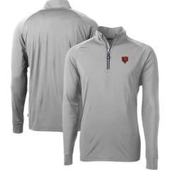 Chicago Bears Cutter & Buck Big & Tall Adapt Eco DryTec Raglan Quarter-Zip Jacket - Gray cheap