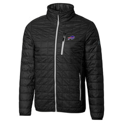 Buffalo Bills Cutter & Buck Big & Tall Rainier PrimaLoft Eco Insulated Full-Zip Hoodie Puffer Jacket - Black cheap