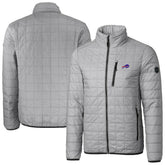 Buffalo Bills Cutter & Buck Big & Tall Rainier PrimaLoft Eco Insulated Full-Zip Hoodie Puffer Jacket - Gray cheap