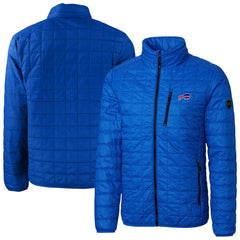 Buffalo Bills Cutter & Buck Big & Tall Rainier PrimaLoft Eco Insulated Full-Zip Hoodie Puffer Jacket - Royal on sale