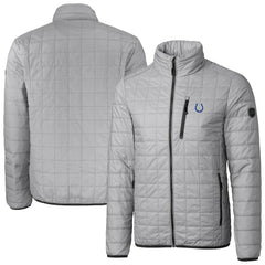 Indianapolis Colts Cutter & Buck Big & Tall Rainier PrimaLoft Eco Insulated Full-Zip Hoodie Puffer Jacket - Gray outlet