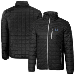 Indianapolis Colts Cutter & Buck Big & Tall Rainier PrimaLoft Eco Insulated Full-Zip Hoodie Puffer Jacket - Black online