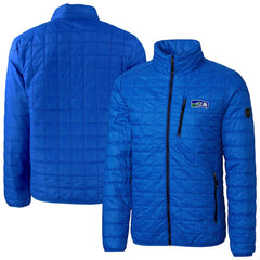 Seattle Seahawks Cutter & Buck Big & Tall Rainier PrimaLoft Eco Insulated Full-Zip Puffer Jacket - Royal on sale