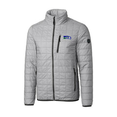 Seattle Seahawks Cutter & Buck Big & Tall Rainier PrimaLoft Eco Insulated Full-Zip Puffer Jacket - Gray on sale