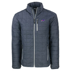 Buffalo Bills Cutter & Buck Big & Tall Rainier PrimaLoft Eco Insulated Full-Zip Hoodie Puffer Jacket - Charcoal discount
