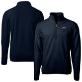 Buffalo Bills Cutter & Buck Big & Tall Cascade Eco Fleece Quarter-Zip Jacket - Navy online