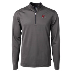 Kansas City Chiefs Cutter & Buck Big & Tall Virtue Eco Pique Micro Stripe Tri-Blend Quarter-Zip Jacket - Black online