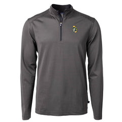 Green Bay Packers Cutter & Buck Big & Tall Virtue Eco Pique Micro Stripe Tri-Blend Quarter-Zip Jacket - Black discount
