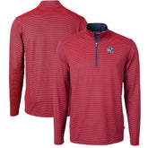 Buffalo Bills Cutter & Buck Big & Tall Virtue Eco Pique Micro Stripe Tri-Blend Quarter-Zip Jacket - Red online