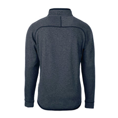 New England Patriots Cutter & Buck Big & Tall Mainsail Sweater-Knit Half-Zip Jacket - Heather Navy sale
