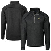 Green Bay Packers Cutter & Buck Big & Tall Mainsail Sweater-Knit Half-Zip Jacket - Heather Charcoal cheap