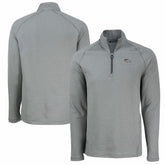 Denver Broncos Cutter & Buck Peshastin Eco Fleece Tri-Blend Raglan Recycled Quarter-Zip Jacket - Heather Gray discount