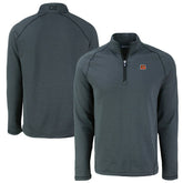 Cincinnati Bengals Cutter & Buck Peshastin Eco Fleece Tri-Blend Raglan Recycled Quarter-Zip Jacket - Heather Black online
