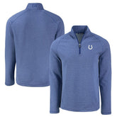 Indianapolis Colts Cutter & Buck Peshastin Eco Fleece Tri-Blend Raglan Recycled Quarter-Zip Jacket - Heather Royal sale