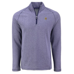 Minnesota Vikings Cutter & Buck Peshastin Eco Fleece Tri-Blend Raglan Recycled Quarter-Zip Jacket - Heather Purple on sale