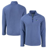 Seattle Seahawks Cutter & Buck Peshastin Eco Fleece Tri-Blend Raglan Recycled Quarter-Zip Jacket - Heather Royal outlet