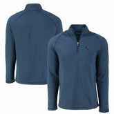 Tampa Bay Buccaneers Cutter & Buck Peshastin Eco Fleece Tri-Blend Raglan Recycled Quarter-Zip Jacket - Heather Navy outlet