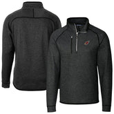 Arizona Cardinals Cutter & Buck Big & Tall Mainsail Sweater-Knit Raglan Half-Zip Jacket - Heather Charcoal on sale