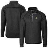Minnesota Vikings Cutter & Buck Big & Tall Mainsail Sweater-Knit Raglan Half-Zip Jacket - Heather Charcoal online