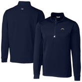 Los Angeles Chargers Cutter & Buck Big & Tall Traverse Stretch Quarter-Zip Top - Navy online