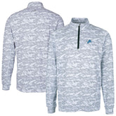 Detroit Lions Cutter & Buck Big & Tall Traverse Eco Camo Tri-Blend DryTec Quarter-Zip Jacket - Charcoal discount