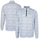 Los Angeles Chargers Cutter & Buck Big & Tall Traverse Eco Camo Tri-Blend DryTec Quarter-Zip Jacket - Charcoal cheap