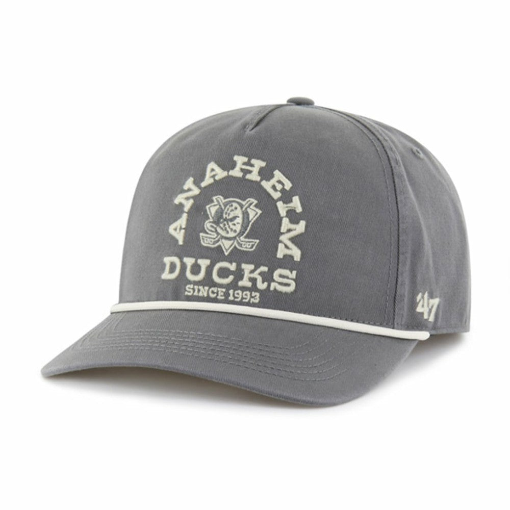 Anaheim Ducks '47 Canyon Ranchero Hitch Adjustable Hat - Charcoal Hats