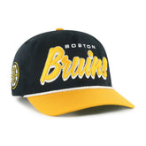 Boston Bruins '47 Dropshadow Rope Hitch Adjustable Hat - Black/Gold Hats