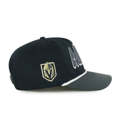 Vegas Golden Knights '47 Dropshadow Rope Hitch Adjustable Hat - Black/Charcoal Hats