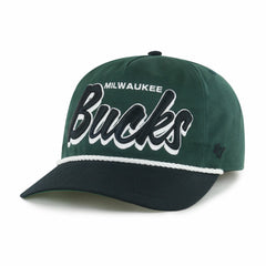 Milwaukee Bucks '47 Dropshadow Rope Hitch Adjustable Hat - Hunter Green/Black on sale