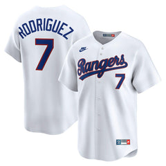 Ivan Rodriguez Texas Rangers Throwback Cooperstown Collection Limited Jersey White