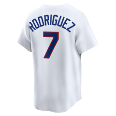 Ivan Rodriguez Texas Rangers Throwback Cooperstown Collection Limited Jersey White