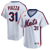 Mike Piazza New York Mets Throwback Cooperstown Collection Limited Jersey White