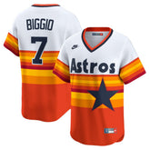Craig Biggio Houston Astros Throwback Cooperstown Collection Limited Player Jersey White