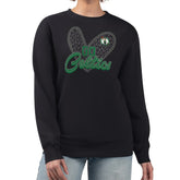 Boston Celtics G-III 4Her by Carl Banks Women's Leopard Heart Fleece Pullover Sweatshirt - Black cheap