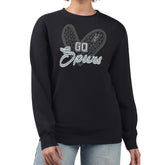 San Antonio Spurs G-III 4Her by Carl Banks Women's Leopard Heart Fleece Pullover Sweatshirt - Black shop