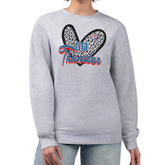Oklahoma City Thunder G-III 4Her by Carl Banks Women's Leopard Heart Fleece Pullover Sweatshirt - Heather Gray discount
